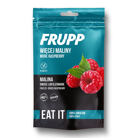 FRUPP Malina liofilizowana owoce liofilizowane 15g Celiko FRUPP Malina liofilizowana owoce liofilizowane 15g Celiko