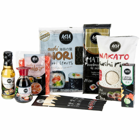 ASIA KITCHEN Zestaw Sushi Set Premium GOLD XXL + PAKOWANIE NA PREZENT ASIA KITCHEN Zestaw Sushi Set Premium GOLD XXL + PAKOWANIE NA PREZENT