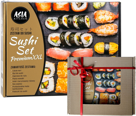 ASIA KITCHEN Zestaw Sushi Set Premium GOLD XXL + PAKOWANIE NA PREZENT ASIA KITCHEN Zestaw Sushi Set Premium GOLD XXL + PAKOWANIE NA PREZENT