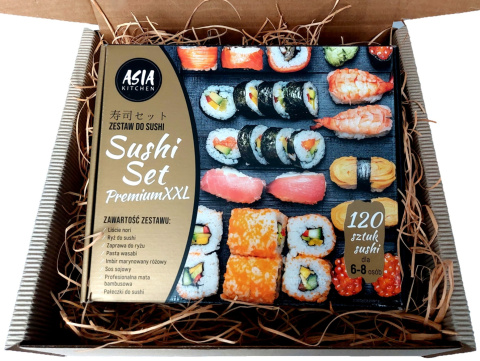 ASIA KITCHEN Zestaw Sushi Set Premium GOLD XXL + PAKOWANIE NA PREZENT ASIA KITCHEN Zestaw Sushi Set Premium GOLD XXL + PAKOWANIE NA PREZENT