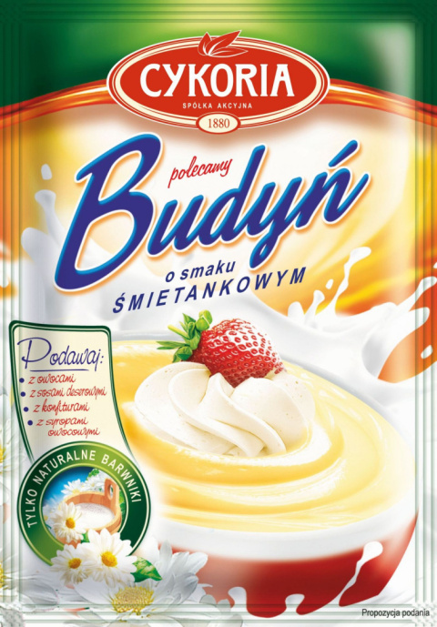 CYKORIA Budyń o smaku śmietankowym 40g CYKORIA Budyń o smaku śmietankowym 40g