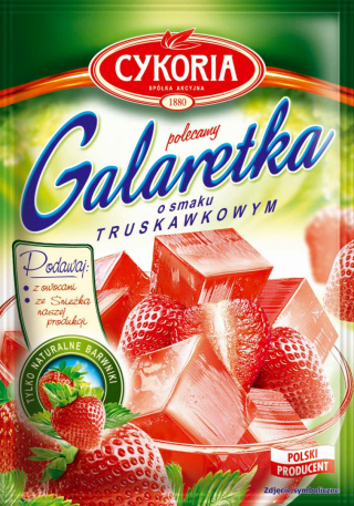 CYKORIA Galaretka o smaku truskawkowym 75g
