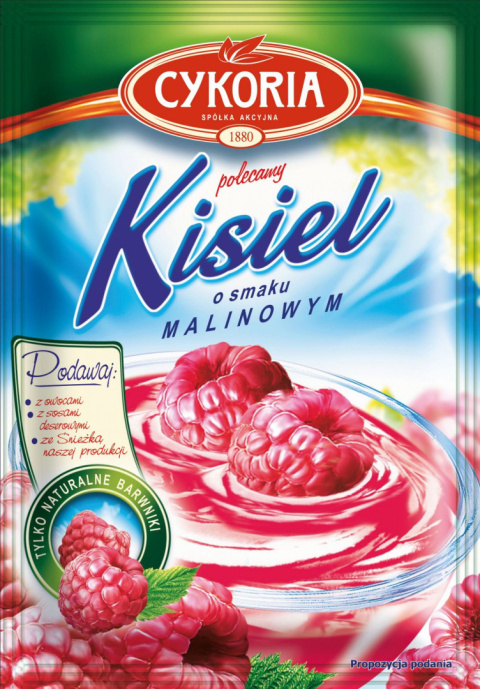 CYKORIA Kisiel o smaku malinowym 40g CYKORIA Kisiel o smaku malinowym 40g