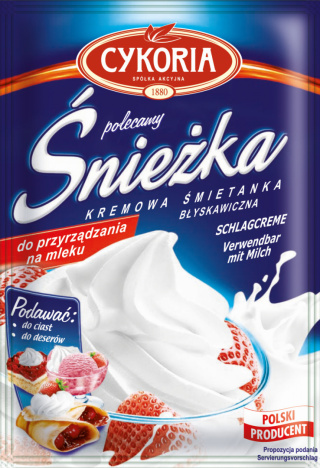 CYKORIA Śnieżka kremowa na mleko 60g
