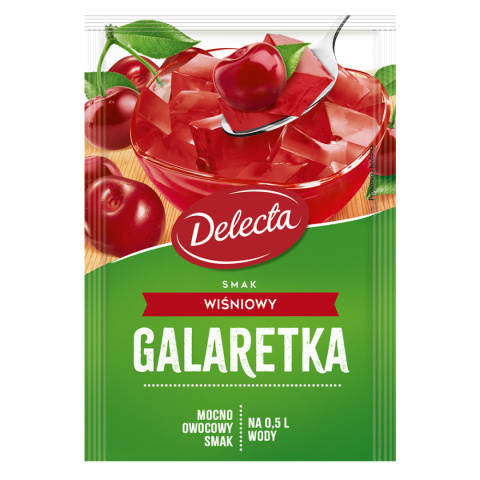 DELECTA GALARETKA SMAK WIŚNIOWY - 70G DELECTA GALARETKA SMAK WIŚNIOWY - 70G