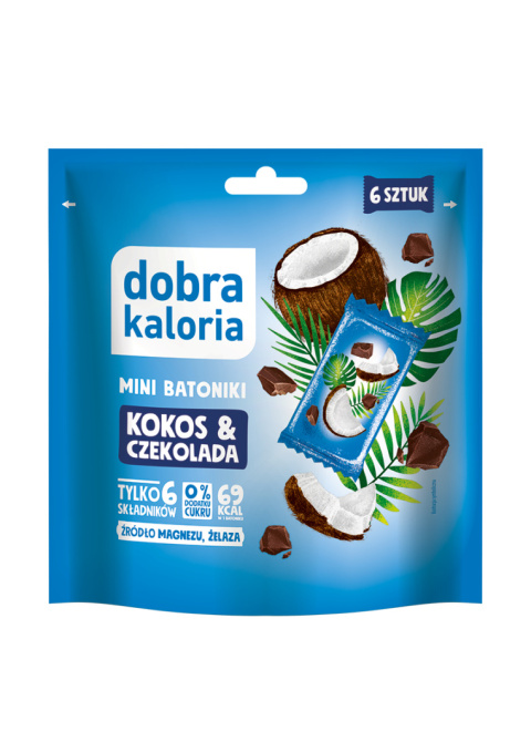 DOBRA KALORIA MINI BATONIKI KOKOS&CZEKOLADA 102G 6szt DOBRA KALORIA MINI BATONIKI KOKOS&CZEKOLADA 102G 6szt