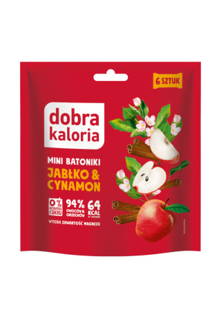 DOBRA KALORIA MINI BATONIKI JABŁKO & CYNAMON 108 G 6szt
