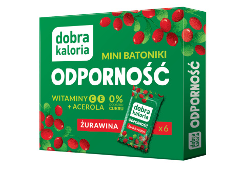 DOBRA KALORIA Mini batoniki Odporność Acerola witamina C 102G NOWOŚĆ DOBRA KALORIA Mini batoniki Odporność Acerola witamina C 102G NOWOŚĆ