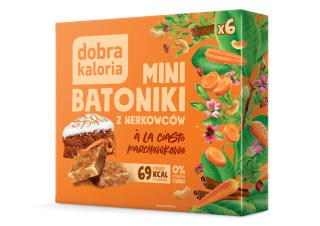 DOBRA KALORIA Mini batoniki z nerkowcami a'la ciasto marchewkowe 102g  