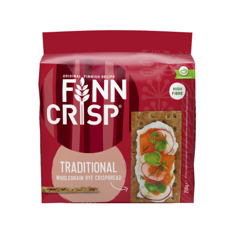 FINN CRISP Chleb chrupki żytni tradycyjny 200g FINN CRISP Chleb chrupki żytni tradycyjny 200g