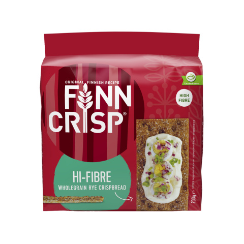 FINN CRISP Chleb chrupki żytni z otrębami żytnimi 200g FINN CRISP Chleb chrupki żytni z otrębami żytnimi 200g