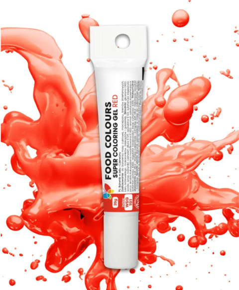 FOOD COLOURS Barwnik spożywczy w żelu 20g CZERWONY FOOD COLOURS Barwnik spożywczy w żelu 20g CZERWONY