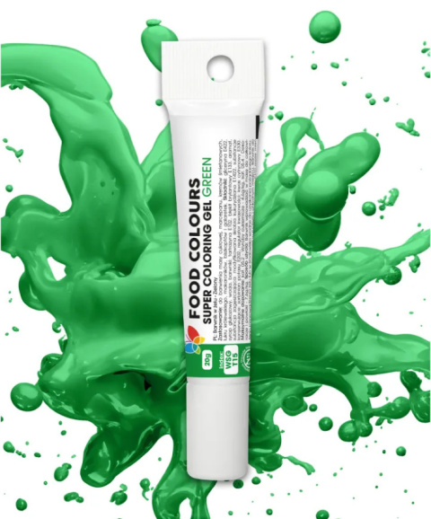 FOOD COLOURS Barwnik spożywczy w żelu 20g ZIELONY FOOD COLOURS Barwnik spożywczy w żelu 20g ZIELONY