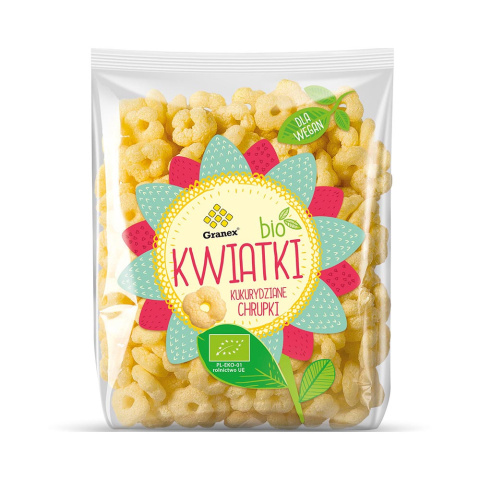 GRANEX Chrupki kukurydziane Kwiatki BIO 80g GRANEX Chrupki kukurydziane Kwiatki BIO 80g