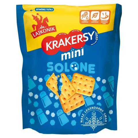 LAJKONIK Krakersy mini Solone 100g LAJKONIK Krakersy mini Solone 100g
