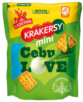 LAJKONIK Krakersy mini CebuLove 100g LIMITOWANE