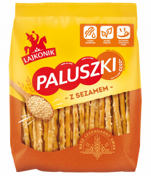 LAJKONIK Paluszki z sezamem 150g LAJKONIK Paluszki z sezamem 150g
