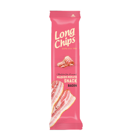 LONG CHIPS Chipsy ziemniaczane o smaku bekonu 75g LONG CHIPS Chipsy ziemniaczane o smaku bekonu 75g