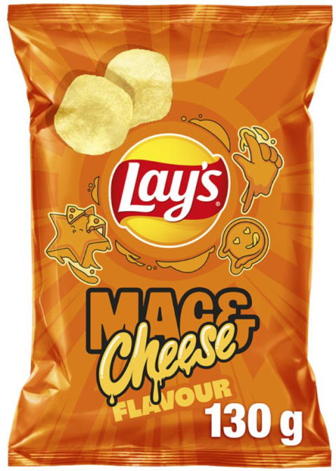 Lay's Chipsy ziemniaczane mac&cheese 130g Lay's Chipsy ziemniaczane mac&cheese 130g