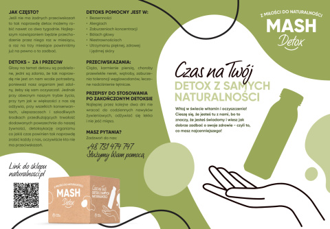 MASH DETOX Detoks sokowy - 15 świeżych soków. Rózne smaki. 330ml x15szt MASH DETOX Detoks sokowy - 15 świeżych soków. Rózne smaki. 330ml x15szt