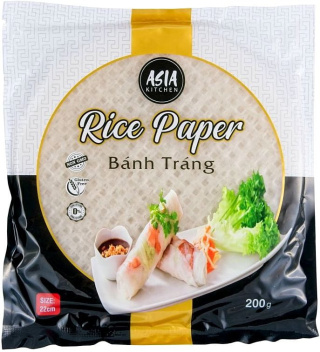 ASIA KITCHEN Papier Ryżowy Okrągły 22cm 200g