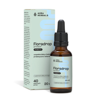 AURA HERBALS Floradrop protect¹, probiotyk, krople 20 ml