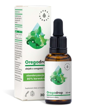 AURA HERBALS Oregadrop, Olejek z Oregano, krople 30 ml