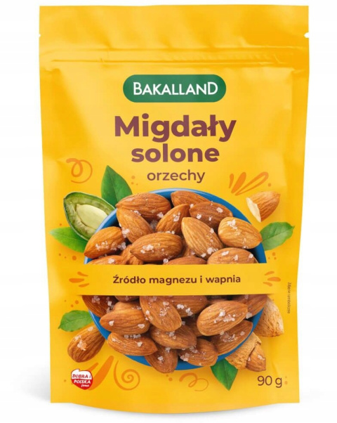 BAKALLAND MIGDAŁY LEKKO SOLONE - 90G BAKALLAND MIGDAŁY LEKKO SOLONE - 90G