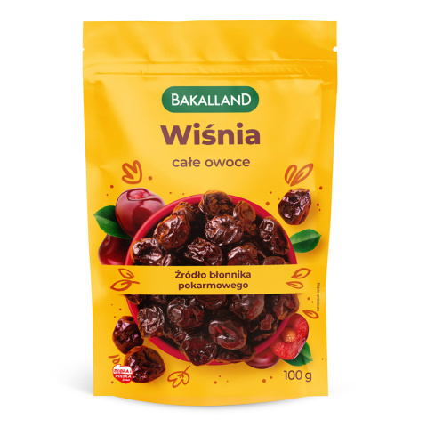 BAKALLAND WIŚNIA SUSZONA - 100G BAKALLAND WIŚNIA SUSZONA - 100G