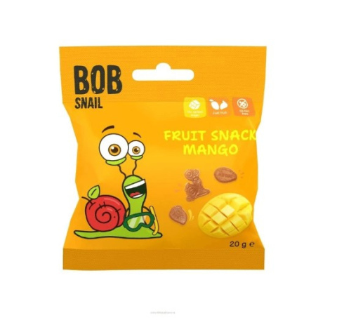 BOB SNAIL Żelki o smaku mango 20g BOB SNAIL Żelki o smaku mango 20g