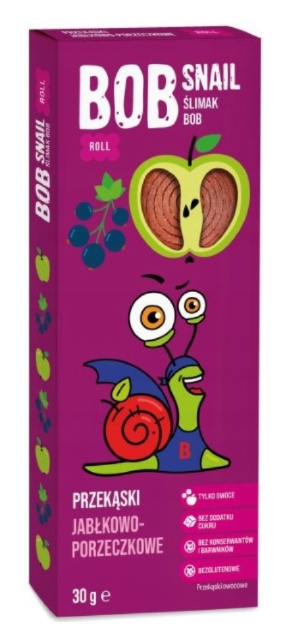 BOB SNAIL Przekąska jabłkowo-porzeczkowa 30g