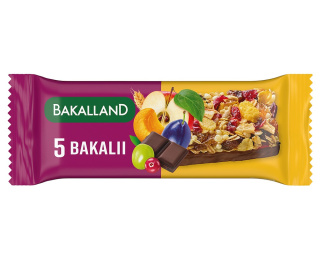 Baton zbożowy Bakalland BA! 5 bakalii 40G Batonik