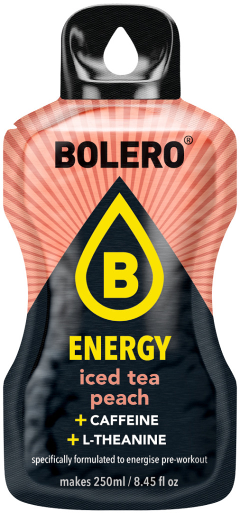 Bolero Drink Energy Iced Tea Peach 7g na 250ml Bolero Drink Energy Iced Tea Peach 7g na 250ml