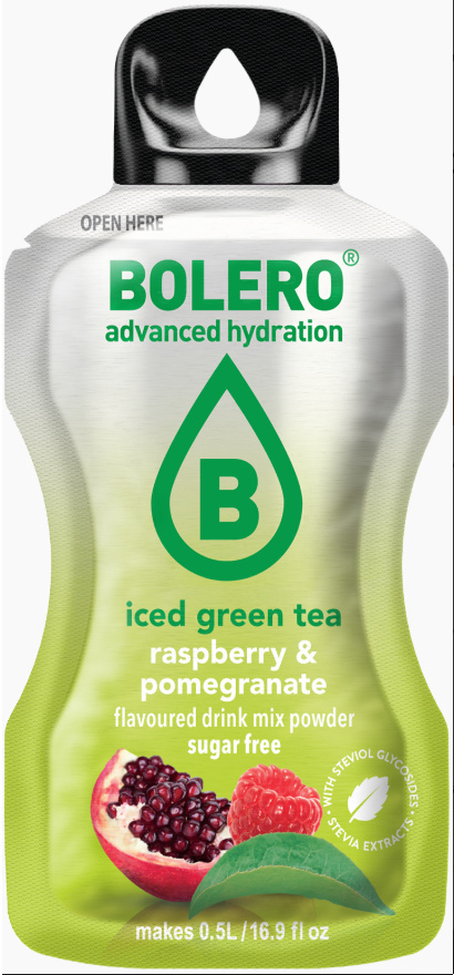 Bolero Drink Iced Green Tea Raspberry&Pomegranate 3g na 500ml Bolero Drink Iced Green Tea Raspberry&Pomegranate 3g na 500ml