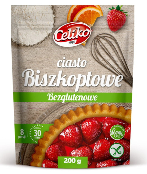 CELIKO Ciasto biszkoptowe bezglutenowe 200g CELIKO Ciasto biszkoptowe bezglutenowe 200g