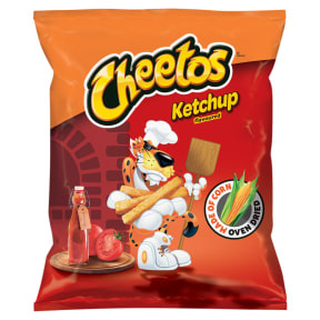 CHEETOS chrupki kukurydziane o smaku ketchupu 43g CHEETOS chrupki kukurydziane o smaku ketchupu 43g