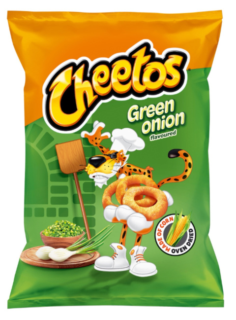 CHEETOS chrupki kukurydziane o smaku zielonej cebulki 130g CHEETOS chrupki kukurydziane o smaku zielonej cebulki 130g