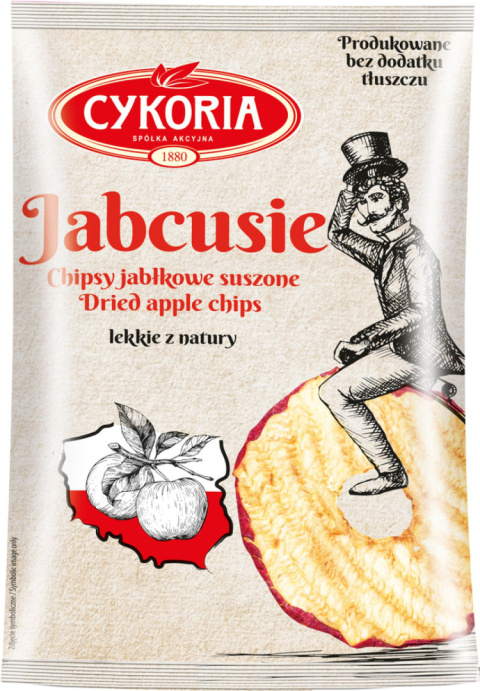 CYKORIA Chipsy Jabłkowe "Jabcusie" 30g CYKORIA Chipsy Jabłkowe "Jabcusie" 30g