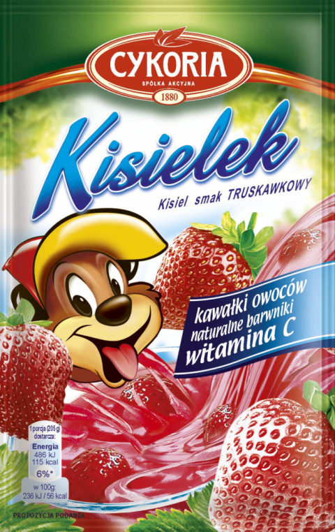 CYKORIA Kisielek Kisiel instant smak truskawkowy 30g CYKORIA Kisielek Kisiel instant smak truskawkowy 30g