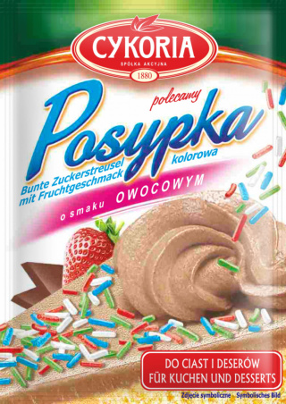 CYKORIA Posypka o smaku owocowym 35g
