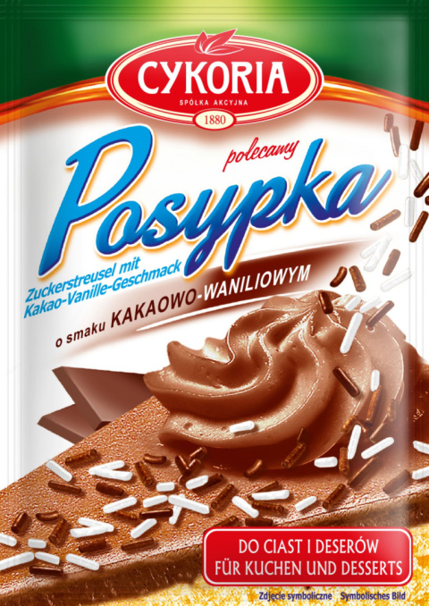 CYKORIA Posypka o smaku waniliowo - kakaowym 35g CYKORIA Posypka o smaku waniliowo - kakaowym 35g