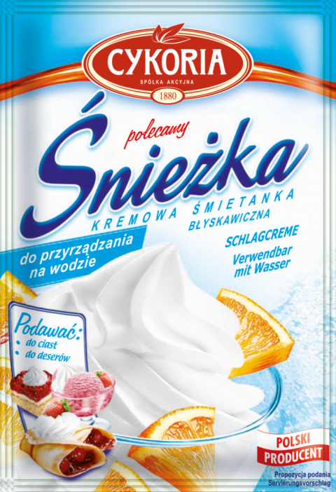 CYKORIA Śnieżka na wodę 60g CYKORIA Śnieżka na wodę 60g