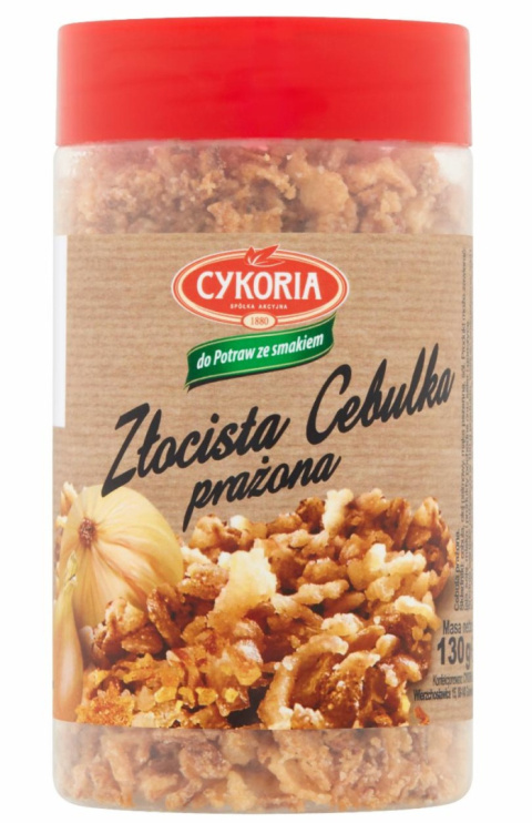 CYKORIA Złocista cebulka prażona 130g CYKORIA Złocista cebulka prażona 130g