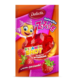 DELECTA Galaretka Vitamin Shot Poziomka ZOZOLE 70g