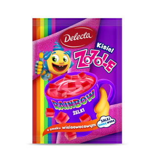 DELECTA Kisiel RAINBOW ZOZOLE z żelkami na zimno 34g