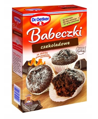 DR OETKER Babeczki czekoladowe ze skórką pomarańczy 335g