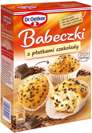 DR OETKER Babeczki z płatkami czekolady 300g