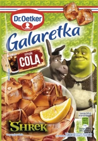 DR OETKER Galaretka Shrek smak Cola 72g