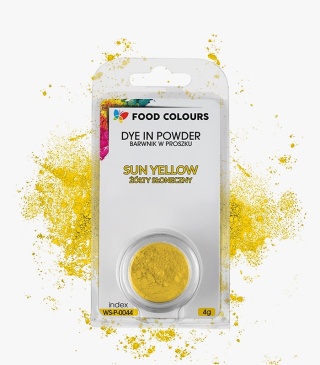 FOOD COLOURS Barwnik w proszku WS-P-004 Żółty słoneczny 4g
