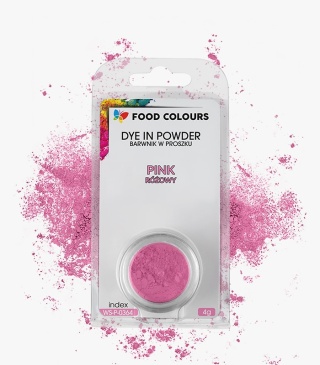 FOOD COLOURS Barwnik w proszku WS-P-036 Różowy 4g